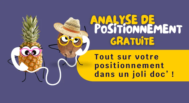 Vignette invitant à demander un audit de positionnement gratuit, pour faire le point sur le SEO d'un site web.