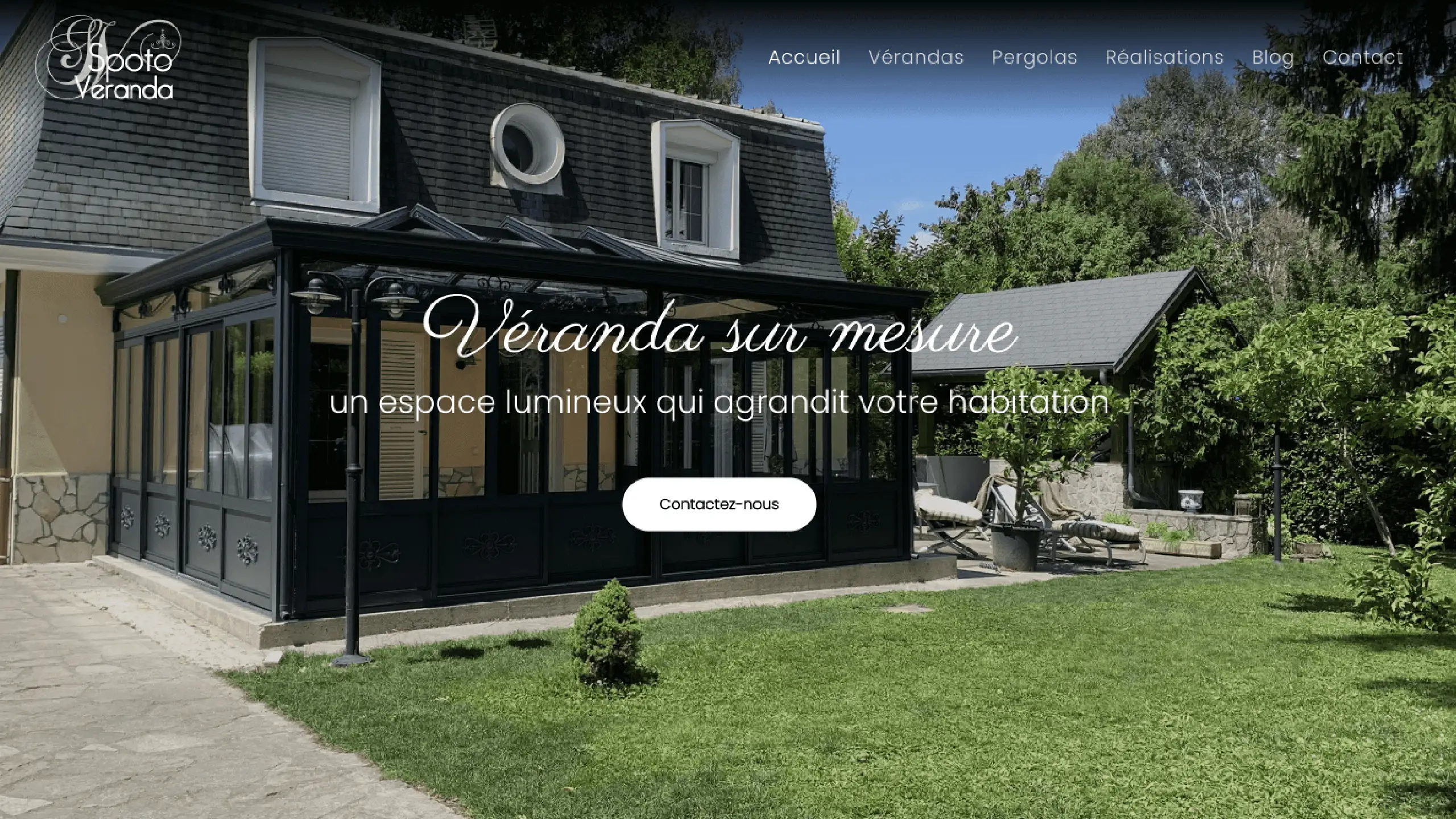 Site internet de Spoto Véranda après refonte